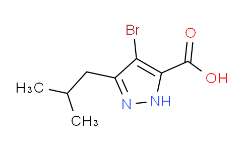 CAS No. 222729-57-9, 4-Bromo-3-isobutyl-1H-pyrazole-5-carboxylic acid