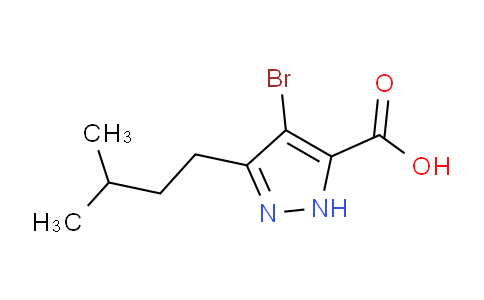 CAS No. 1491132-35-4, 4-Bromo-3-isopentyl-1H-pyrazole-5-carboxylic acid