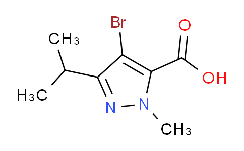 CAS No. 1184293-62-6, 4-Bromo-3-isopropyl-1-methyl-1H-pyrazole-5-carboxylic acid
