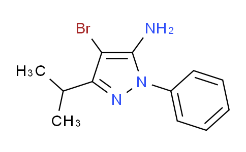 CAS No. 1349715-75-8, 4-Bromo-3-isopropyl-1-phenyl-1H-pyrazol-5-amine