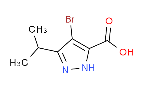 CAS No. 1257878-78-6, 4-Bromo-3-isopropyl-1H-pyrazole-5-carboxylic acid