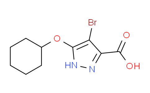 CAS No. 1706541-21-0, 4-Bromo-5-(cyclohexyloxy)-1H-pyrazole-3-carboxylic acid