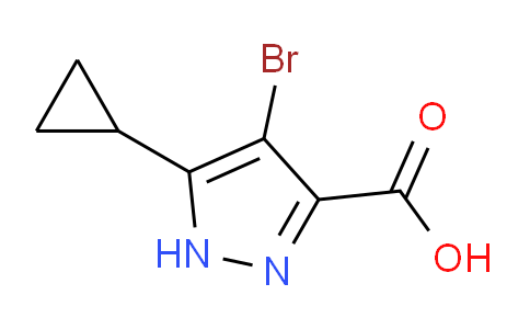 CAS No. 1290764-98-5, 4-Bromo-5-cyclopropyl-1H-pyrazole-3-carboxylic acid