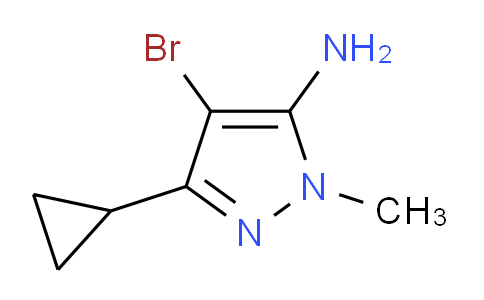 CAS No. 1349718-32-6, 4-Bromo-5-cyclopropyl-2-methyl-2H-pyrazol-3-ylamine