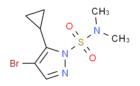 CAS No. 917899-41-3, 4-Bromo-5-cyclopropyl-N,N-dimethyl-1H-pyrazole-1-sulfonamide