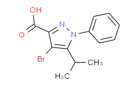 CAS No. 1456421-96-7, 4-Bromo-5-isopropyl-1-phenyl-1H-pyrazole-3-carboxylic acid