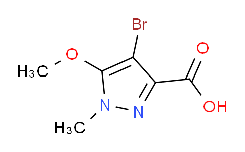 CAS No. 1239758-99-6, 4-Bromo-5-methoxy-1-methyl-1H-pyrazole-3-carboxylic acid