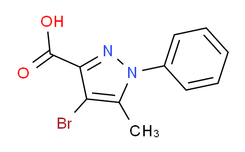 CAS No. 73227-92-6, 4-Bromo-5-methyl-1-phenyl-1H-pyrazole-3-carboxylic acid
