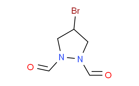 CAS No. 162887-23-2, 4-Bromopyrazolidine-1,2-dicarbaldehyde