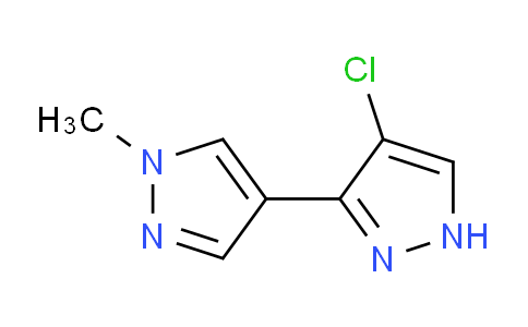 CAS No. 1006476-14-7, 4-Chloro-1'-methyl-1H,1'H-3,4'-bipyrazole