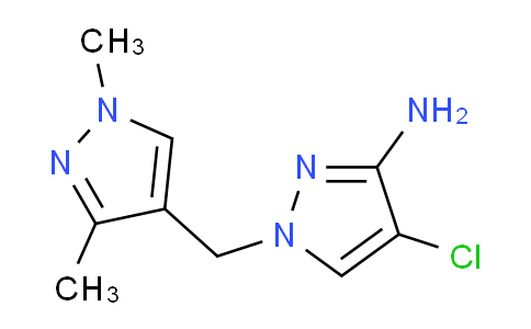 CAS No. 1006343-94-7, 4-Chloro-1-((1,3-dimethyl-1H-pyrazol-4-yl)methyl)-1H-pyrazol-3-amine