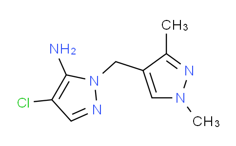 CAS No. 1004451-70-0, 4-Chloro-1-((1,3-dimethyl-1H-pyrazol-4-yl)methyl)-1H-pyrazol-5-amine