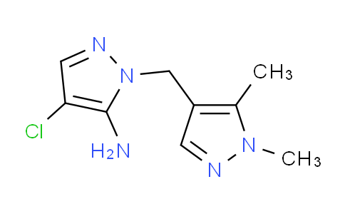 CAS No. 1171555-61-5, 4-Chloro-1-((1,5-dimethyl-1H-pyrazol-4-yl)methyl)-1H-pyrazol-5-amine