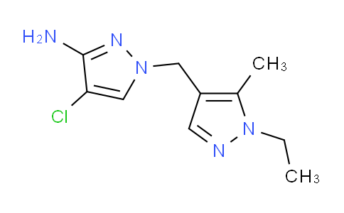 CAS No. 1004452-01-0, 4-Chloro-1-((1-ethyl-5-methyl-1H-pyrazol-4-yl)methyl)-1H-pyrazol-3-amine