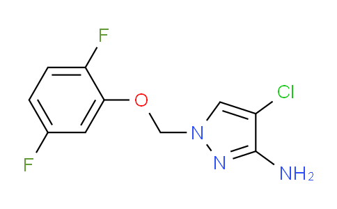 CAS No. 1170870-37-7, 4-Chloro-1-((2,5-difluorophenoxy)methyl)-1H-pyrazol-3-amine