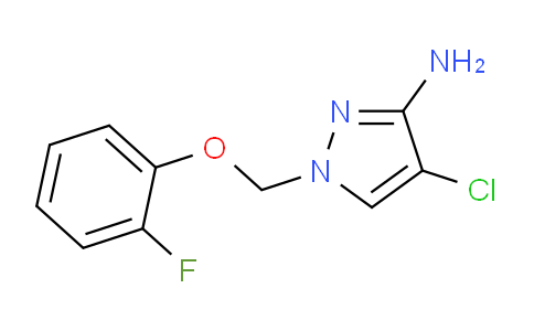 CAS No. 1006435-98-8, 4-Chloro-1-((2-fluorophenoxy)methyl)-1H-pyrazol-3-amine