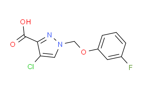 CAS No. 1006489-14-0, 4-Chloro-1-((3-fluorophenoxy)methyl)-1H-pyrazole-3-carboxylic acid