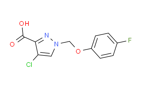 CAS No. 1004194-23-3, 4-Chloro-1-((4-fluorophenoxy)methyl)-1H-pyrazole-3-carboxylic acid
