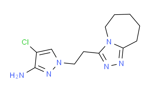 CAS No. 1174855-08-3, 4-Chloro-1-(2-(6,7,8,9-tetrahydro-5H-[1,2,4]triazolo[4,3-a]azepin-3-yl)ethyl)-1H-pyrazol-3-amine