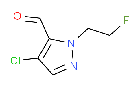 CAS No. 1429418-21-2, 4-Chloro-1-(2-fluoroethyl)-1H-pyrazole-5-carbaldehyde