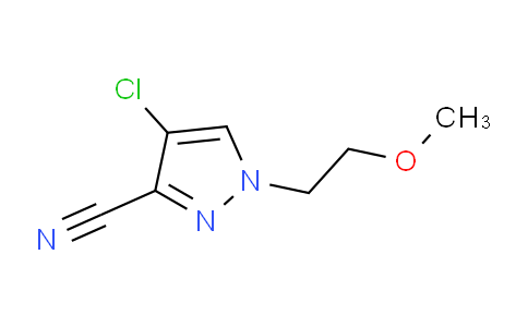 CAS No. 1707374-19-3, 4-Chloro-1-(2-methoxyethyl)-1H-pyrazole-3-carbonitrile