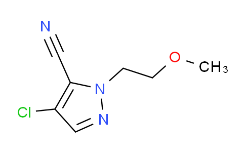 CAS No. 1710302-24-1, 4-Chloro-1-(2-methoxyethyl)-1H-pyrazole-5-carbonitrile