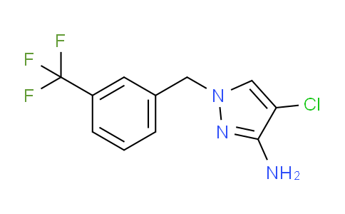CAS No. 1004452-00-9, 4-Chloro-1-(3-(trifluoromethyl)benzyl)-1H-pyrazol-3-amine
