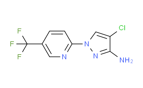 CAS No. 1173076-21-5, 4-Chloro-1-(5-(trifluoromethyl)pyridin-2-yl)-1H-pyrazol-3-amine