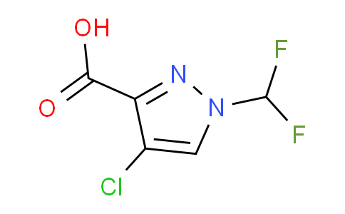 CAS No. 1310350-99-2, 4-Chloro-1-(difluoromethyl)-1H-pyrazole-3-carboxylic acid