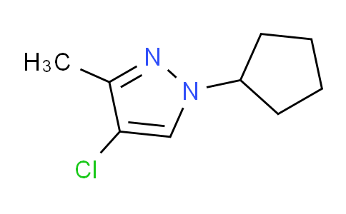 CAS No. 1245772-99-9, 4-Chloro-1-cyclopentyl-3-methyl-1H-pyrazole