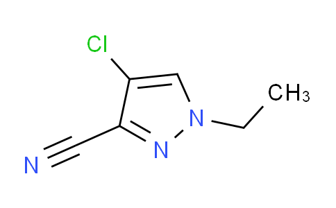 CAS No. 1707370-19-1, 4-Chloro-1-ethyl-1H-pyrazole-3-carbonitrile