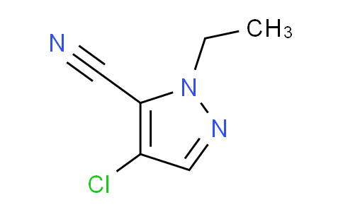 CAS No. 1708027-10-4, 4-Chloro-1-ethyl-1H-pyrazole-5-carbonitrile