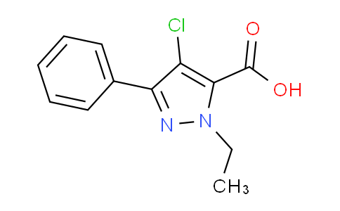 CAS No. 1630763-37-9, 4-Chloro-1-ethyl-3-phenyl-1H-pyrazole-5-carboxylic acid