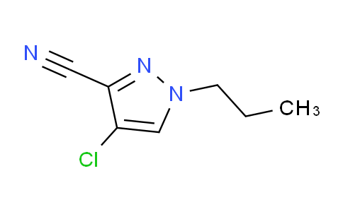 CAS No. 1708380-18-0, 4-Chloro-1-propyl-1H-pyrazole-3-carbonitrile