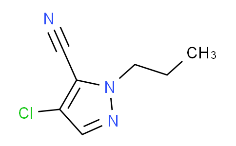 CAS No. 1713648-55-5, 4-Chloro-1-propyl-1H-pyrazole-5-carbonitrile