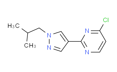 CAS No. 1365942-44-4, 4-Chloro-2-(1-isobutyl-1H-pyrazol-4-yl)pyrimidine