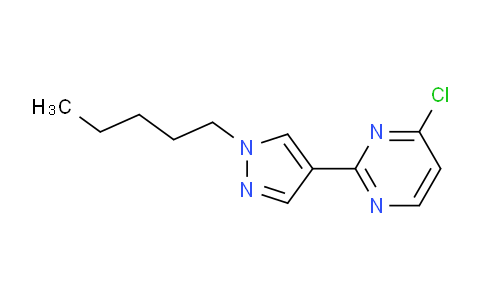 CAS No. 1365941-97-4, 4-Chloro-2-(1-pentyl-1H-pyrazol-4-yl)pyrimidine