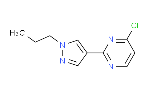 CAS No. 1365942-00-2, 4-Chloro-2-(1-propyl-1H-pyrazol-4-yl)pyrimidine