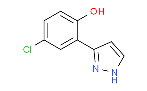 CAS No. 18704-67-1, 4-Chloro-2-(1H-pyrazol-3-yl)phenol