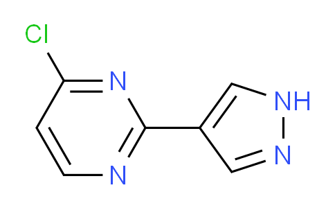 CAS No. 1365942-97-7, 4-Chloro-2-(1H-pyrazol-4-yl)pyrimidine