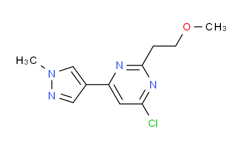 CAS No. 1708199-18-1, 4-Chloro-2-(2-methoxyethyl)-6-(1-methyl-1H-pyrazol-4-yl)pyrimidine