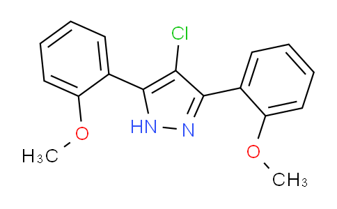 CAS No. 1159919-07-9, 4-Chloro-3,5-bis(2-methoxyphenyl)-1H-pyrazole