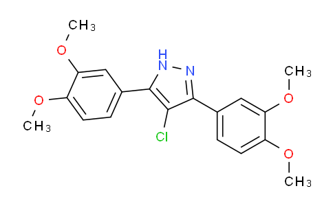 CAS No. 1159988-73-4, 4-Chloro-3,5-bis(3,4-dimethoxyphenyl)-1H-pyrazole