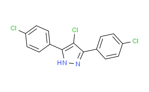 CAS No. 1238384-78-5, 4-Chloro-3,5-bis(4-chlorophenyl)-1H-pyrazole