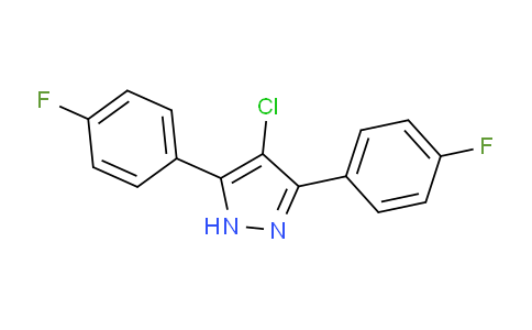 CAS No. 1159989-42-0, 4-Chloro-3,5-bis(4-fluorophenyl)-1H-pyrazole