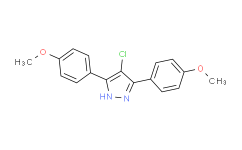 CAS No. 1159988-48-3, 4-Chloro-3,5-bis(4-methoxyphenyl)-1H-pyrazole