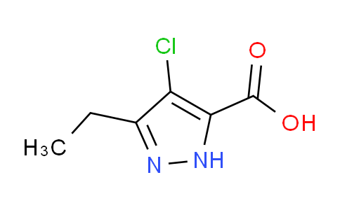 CAS No. 158668-22-5, 4-Chloro-3-ethyl-1H-pyrazole-5-carboxylic acid