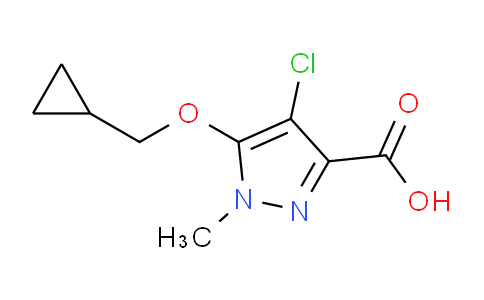 CAS No. 1707372-01-7, 4-Chloro-5-(cyclopropylmethoxy)-1-methyl-1H-pyrazole-3-carboxylic acid