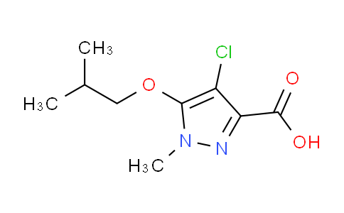 CAS No. 1707391-69-2, 4-Chloro-5-isobutoxy-1-methyl-1H-pyrazole-3-carboxylic acid