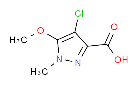 CAS No. 1239759-59-1, 4-Chloro-5-methoxy-1-methyl-1H-pyrazole-3-carboxylic acid